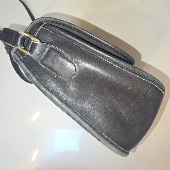 vintage Coach 9790 turnlock crossbody city bag purse black - Picture 11 of 13
